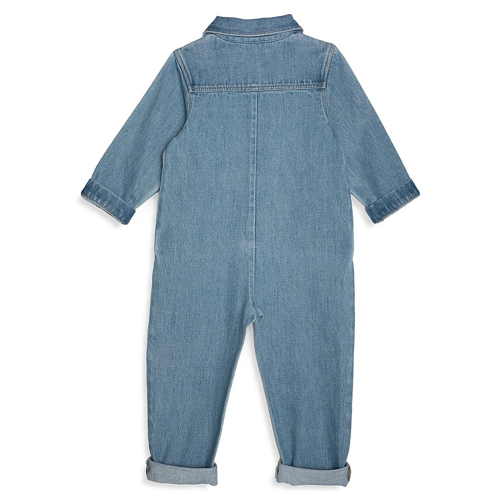 RISE LITTLE EARTHLING Little Boy's Play Denim Romper