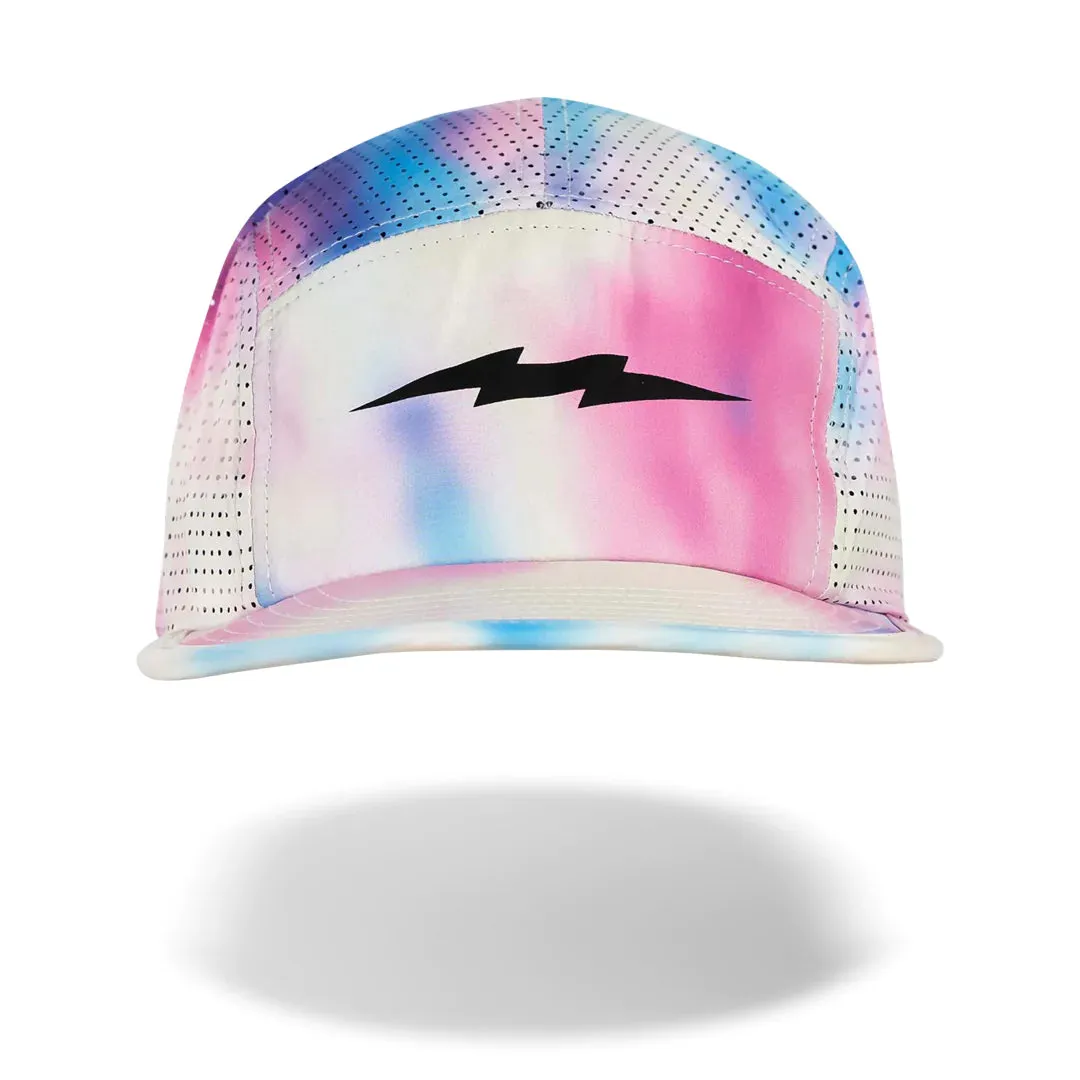 rnnr Pacer Hat: Straggler (White/Pink/Blue)