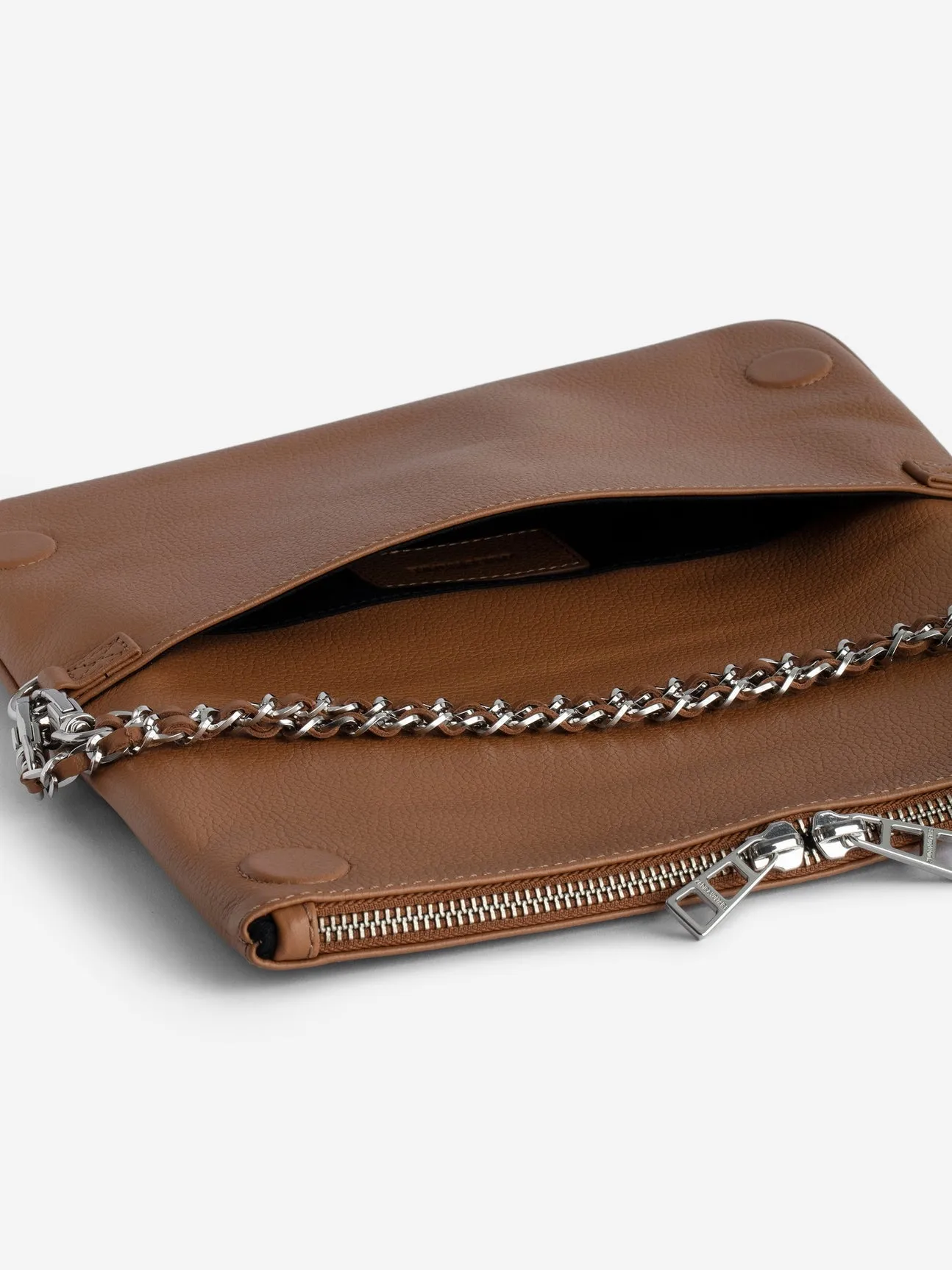 Rock grained leather bag, heritage