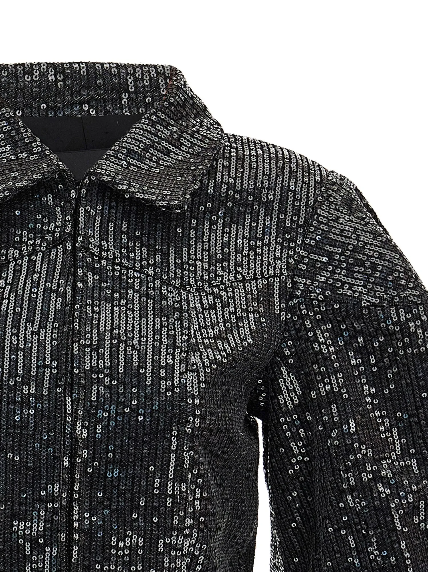 Rotate Birger Christensen    Rotate Birger Christensen Sequin Cropped Jacket