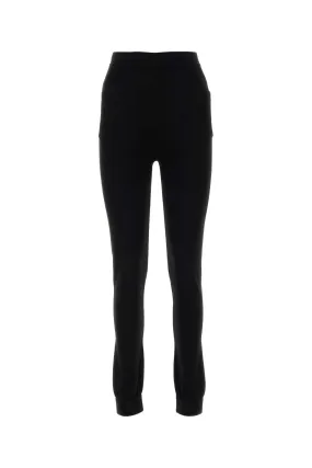 Saint Laurent Black Cashmere Leggings