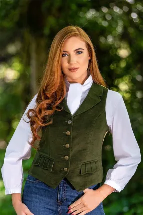 SAMPLE UK 20  Kelso Waistcoat (Bracken Green)