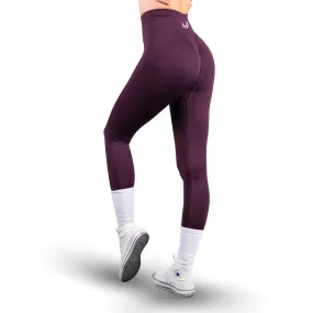 Scrunch Leggings - Maroon