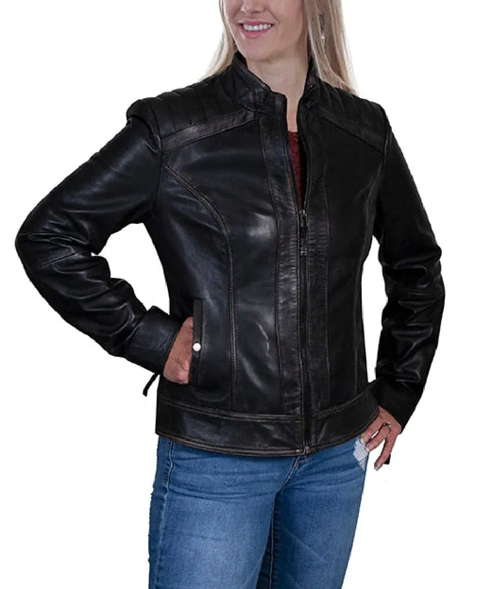 Scully Women's Black Leather Jacket