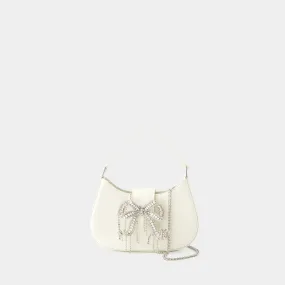 SELF PORTRAIT  Crescent Bag - Self Portrait - Leather - Beige