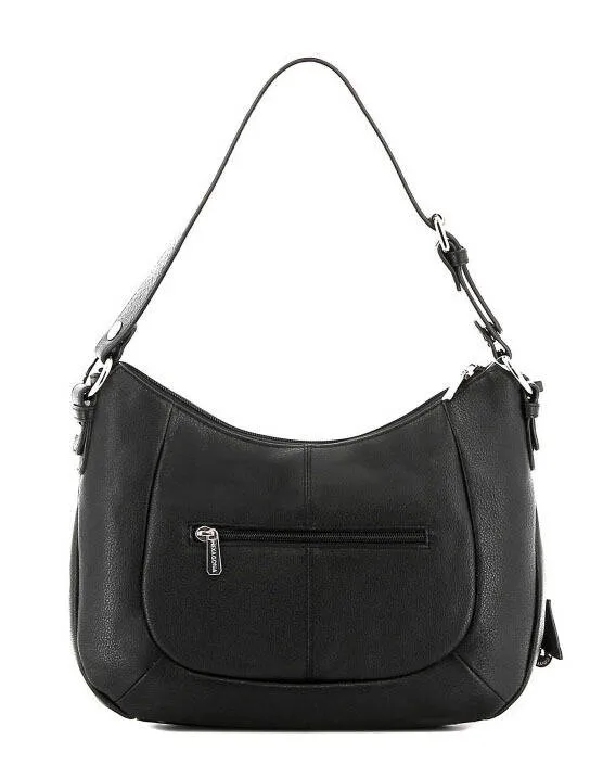 Shoulder bag 1 handle leather cowhide black 464779