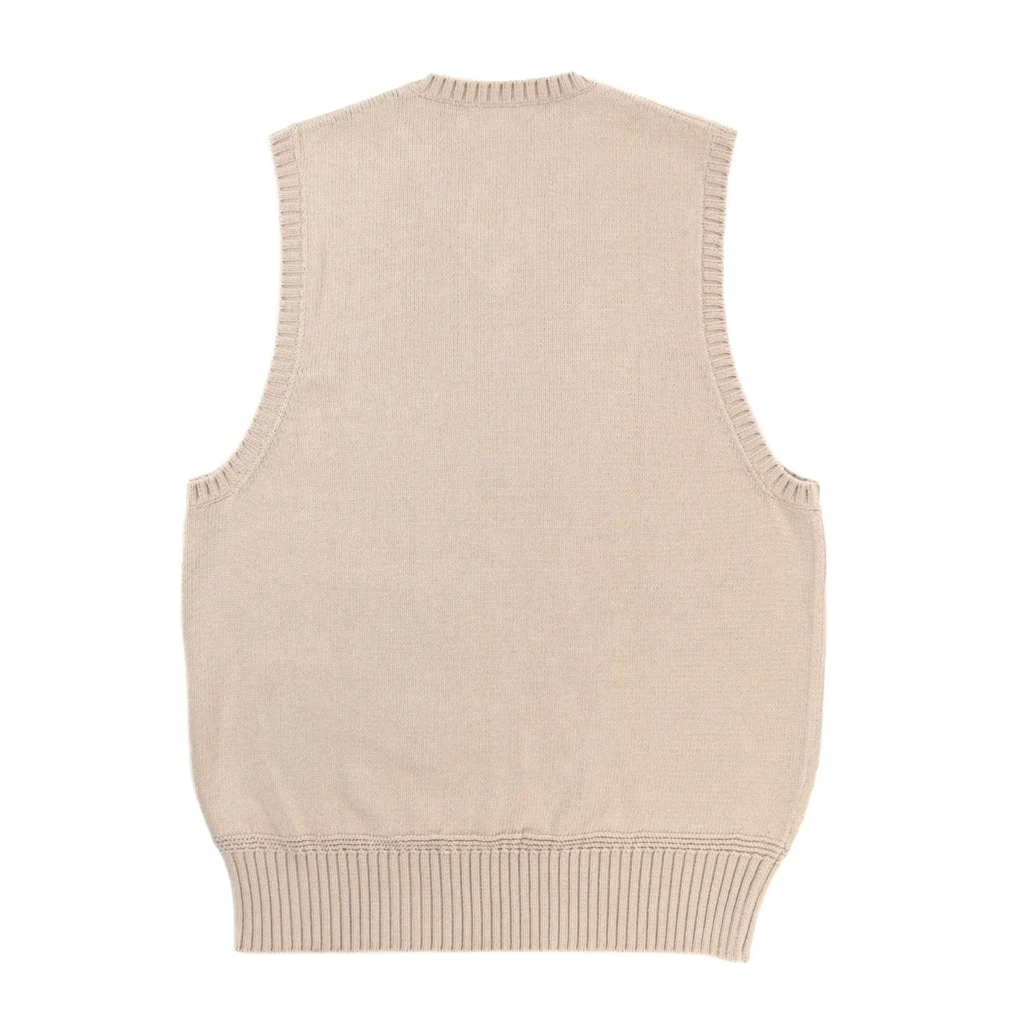 S.K. MANOR HILL SWEATER VEST CREAM COTTON