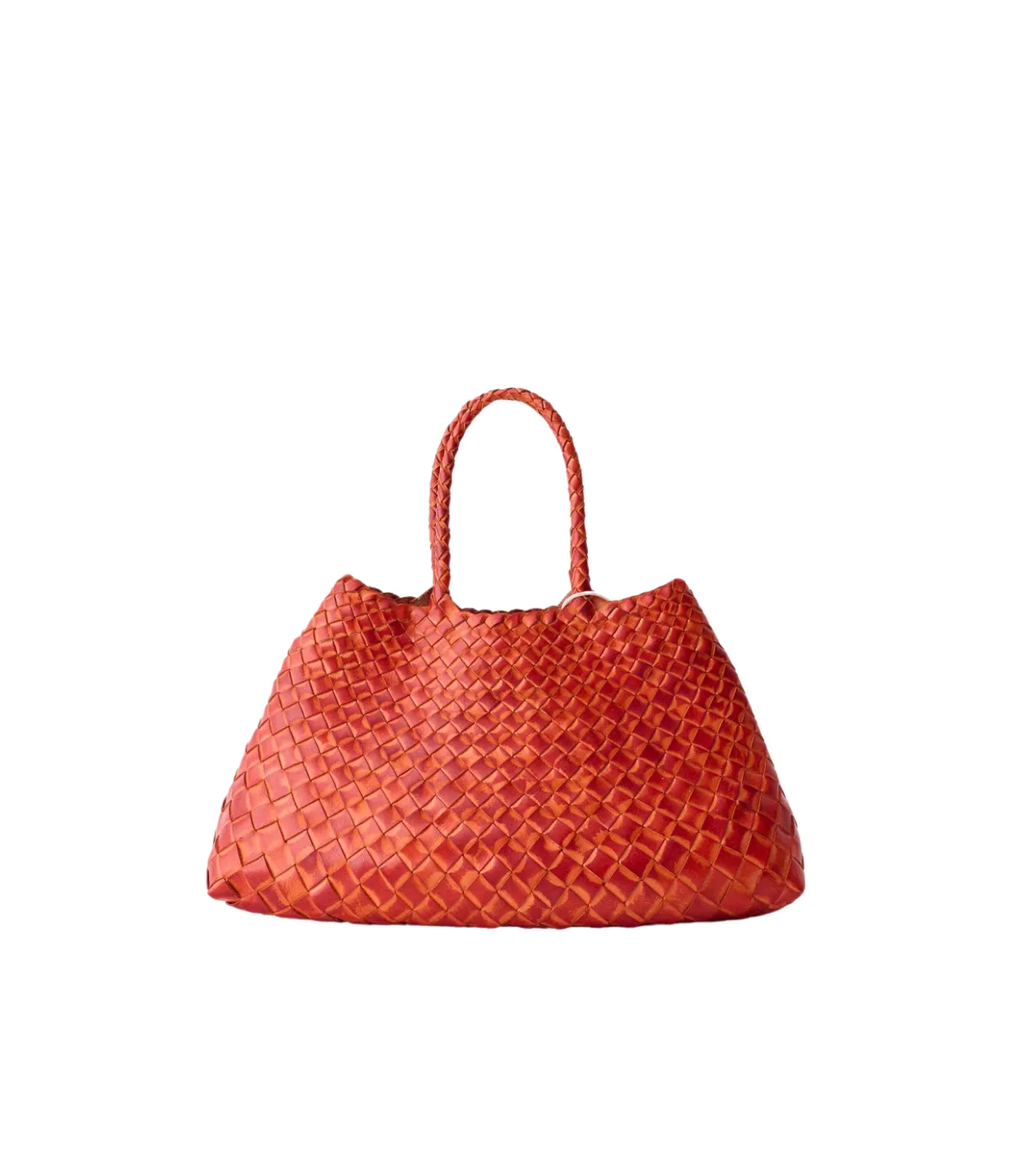 Small Santa Croce Leather Bag in Orange