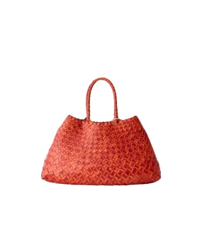 Small Santa Croce Leather Bag in Orange