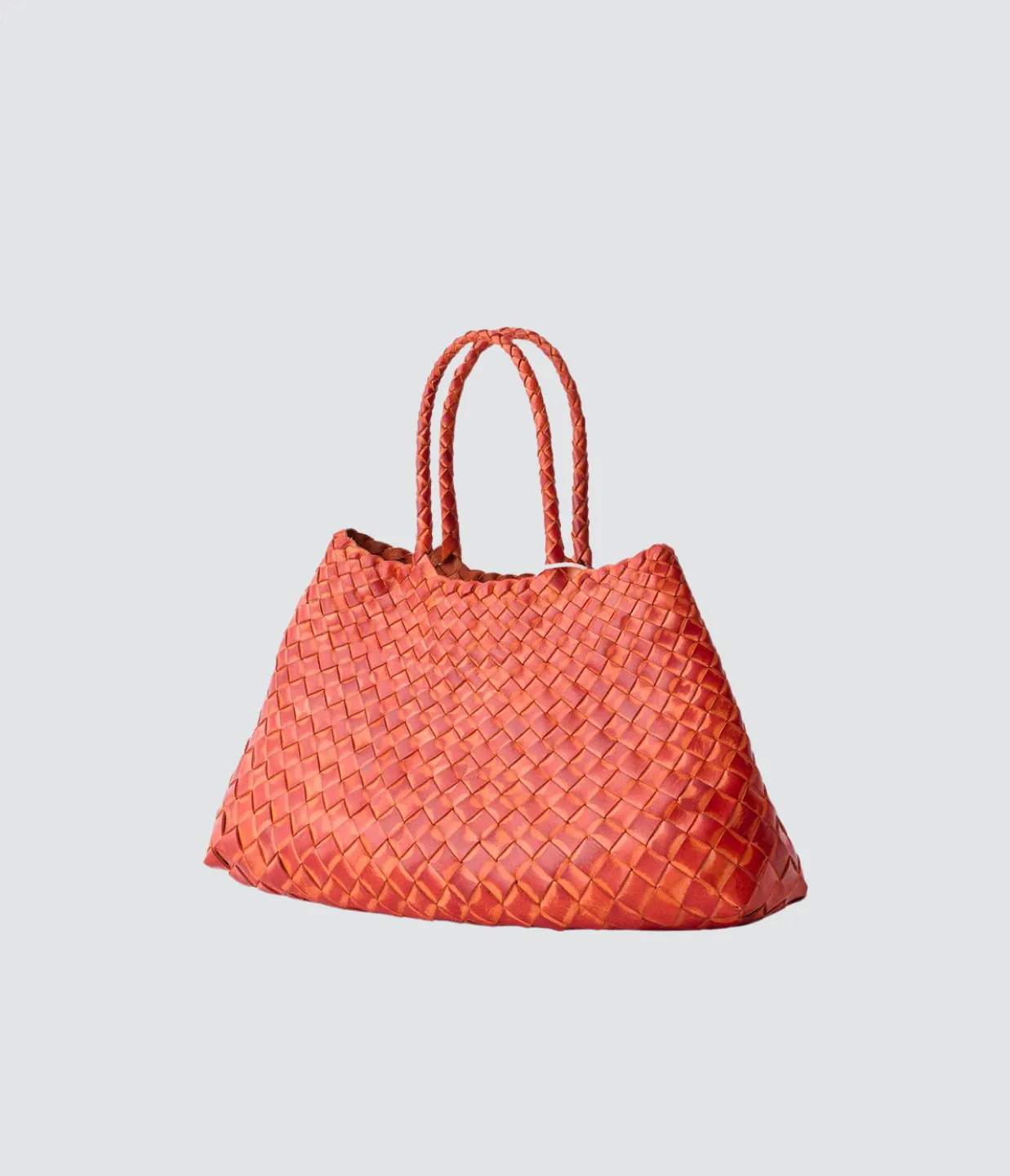 Small Santa Croce Leather Bag in Orange