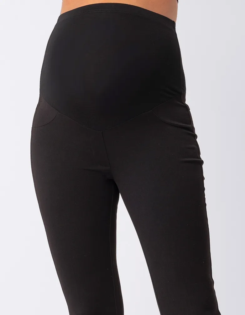 Sofia | Straight Leg Black Maternity Pants