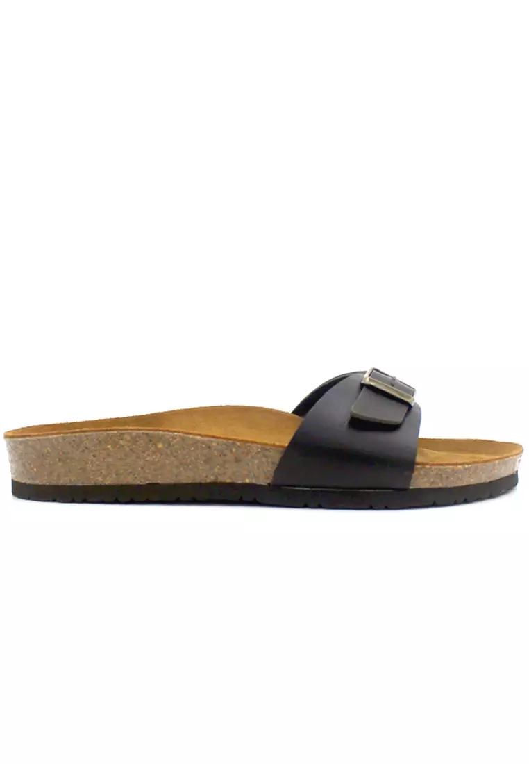 SoleSimple Lyon - Black Sandals & Flip Flops