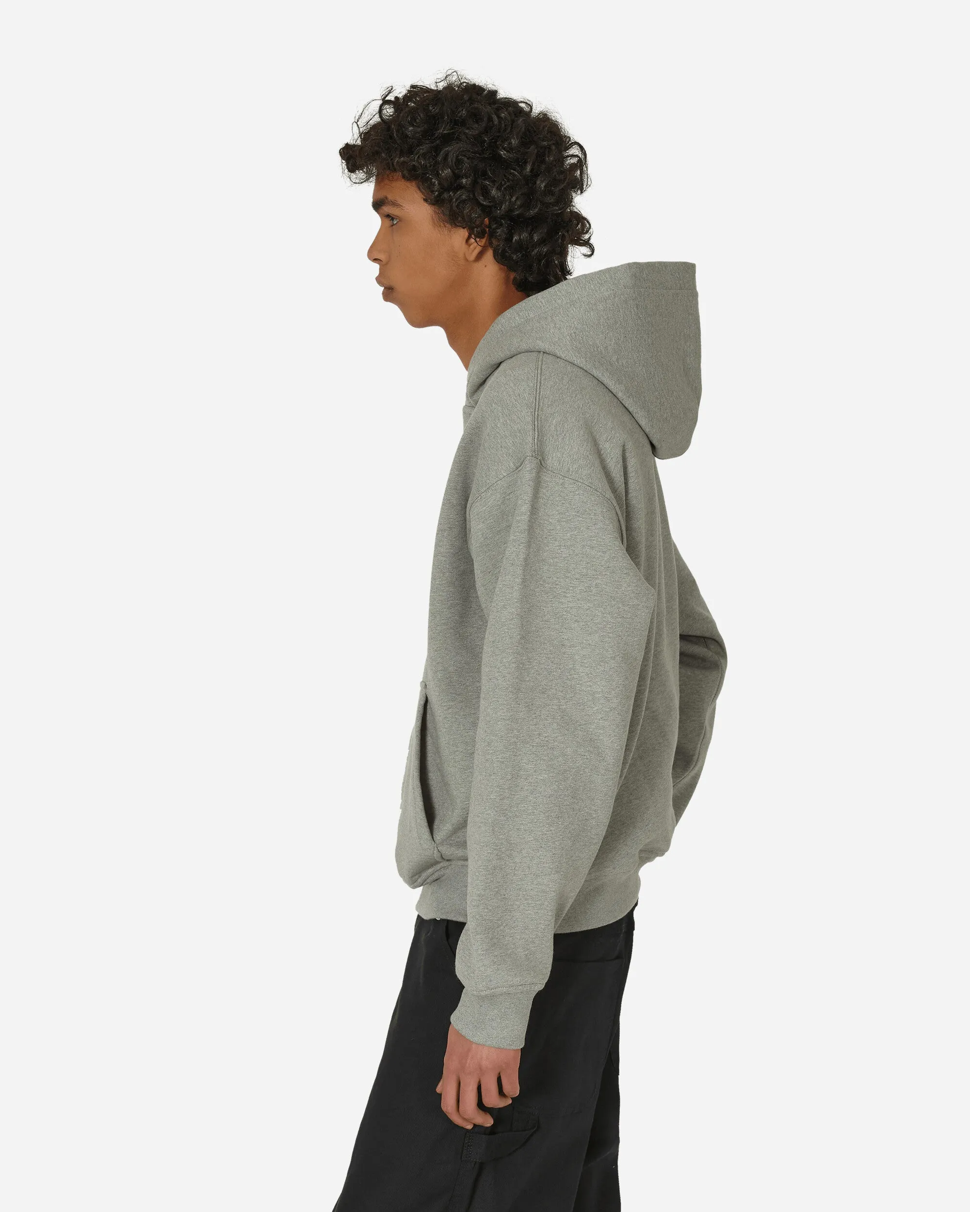 Solo Swoosh Thermo Fleece Hooded Sweatshirt Dark Grey Heather