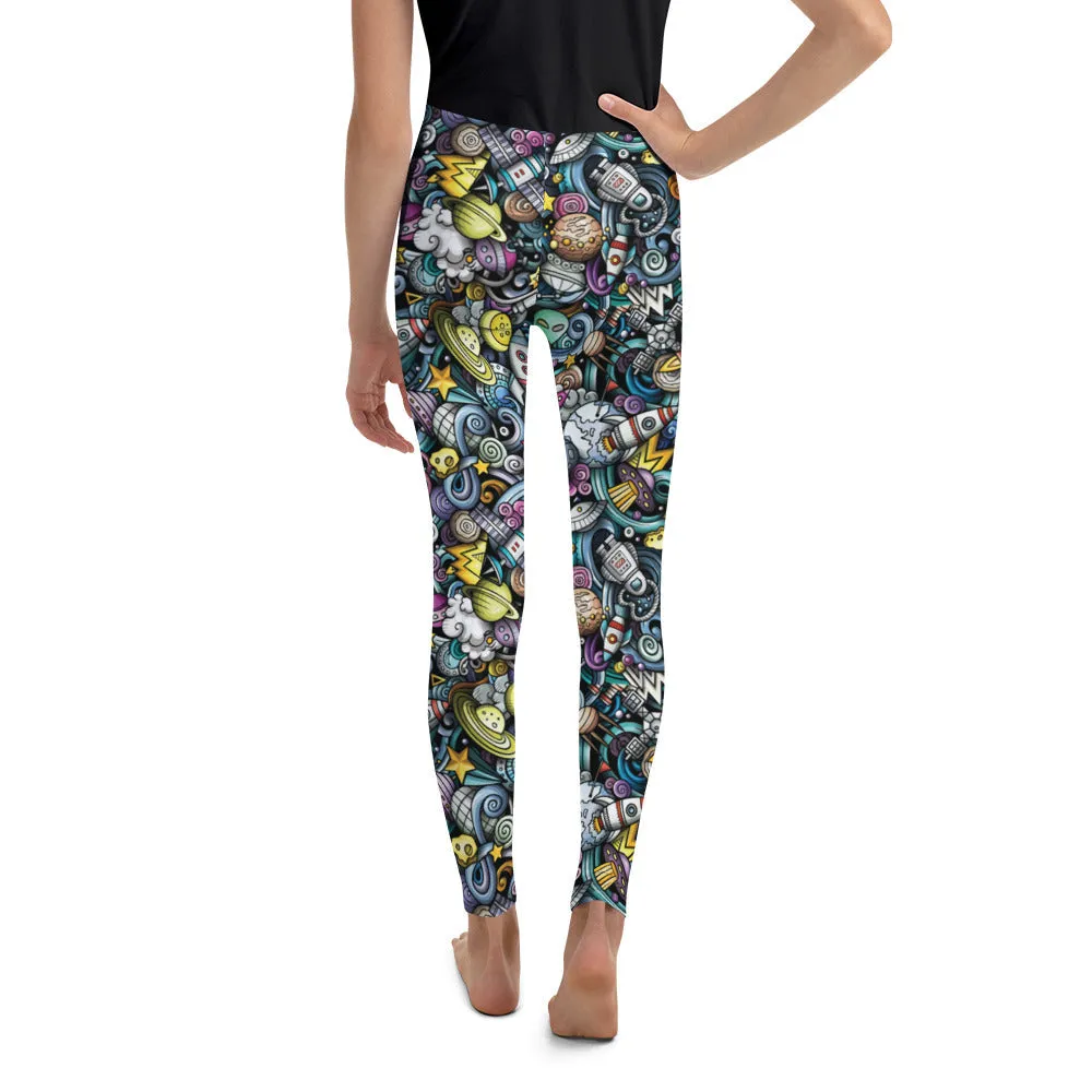 Space Travel Youth Leggings