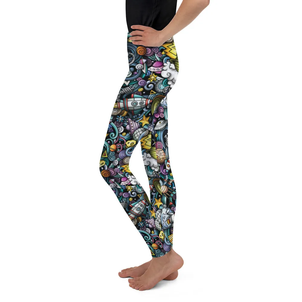 Space Travel Youth Leggings