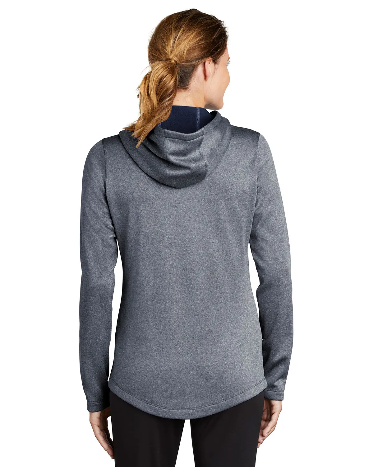 Sport-Tek LST264 Ladies PosiCharge Sport-Wick Heather Fleece Hooded Pullover