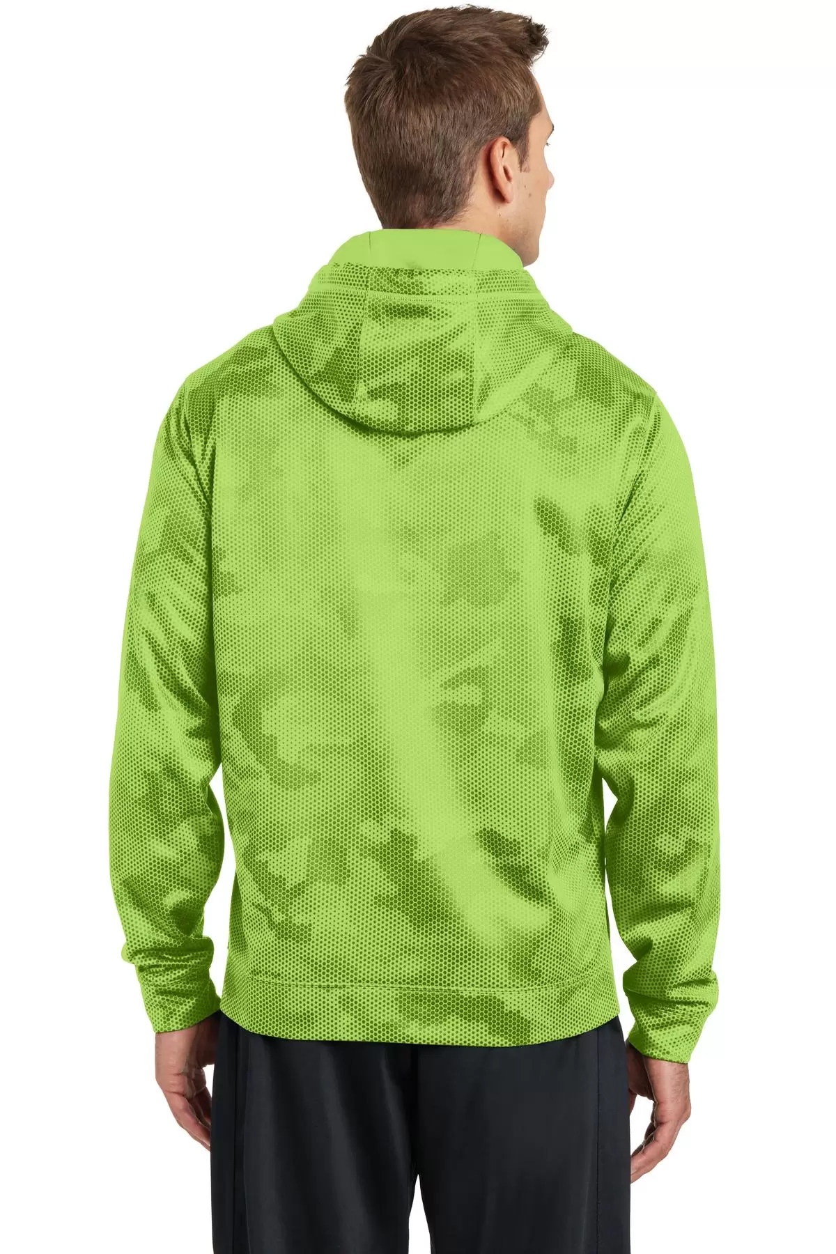 Sport Tek ST240 Sport-Tek Sport-Wick CamoHex Fleece Hooded Pullover SKU: ST240