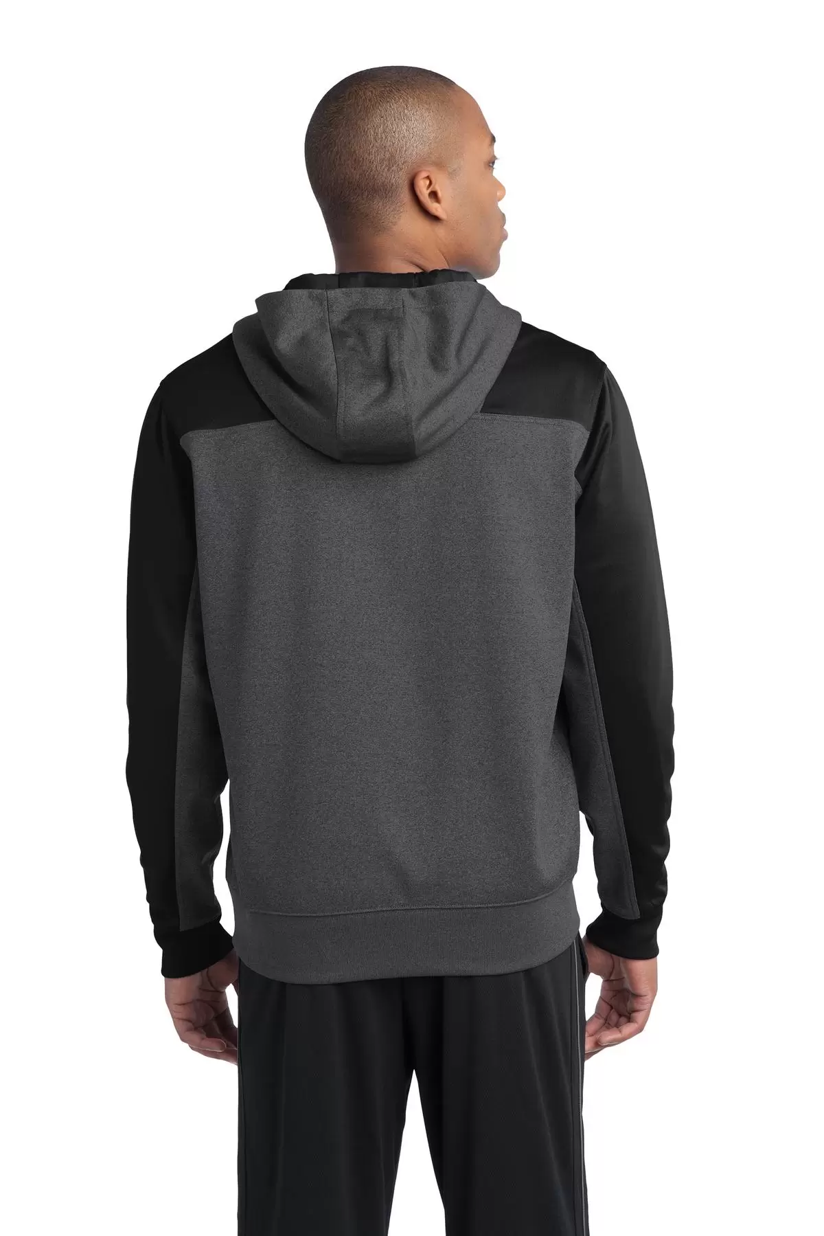 Sport Tek ST249 Sport-Tek  Tech Fleece Colorblock 1/4-Zip Hooded Sweatshirt SKU: ST249