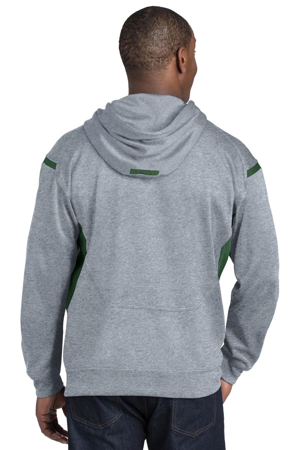 Sport Tek TST246 Sport-Tek Tall Tech Fleece Colorblock  Hooded Sweatshirt SKU: TST246