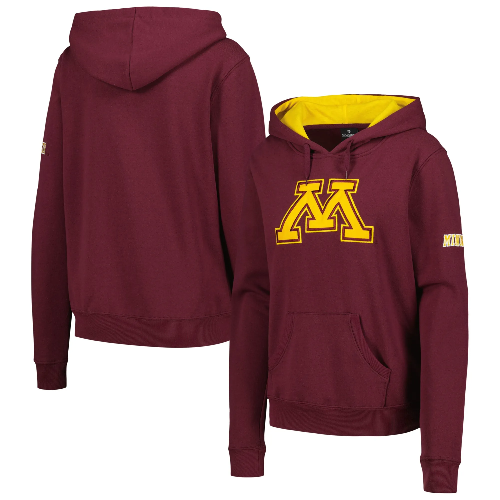 Stadium Athletic Minnesota Golden Gophers Women's Maroon Big Logo Pullover Hoodie