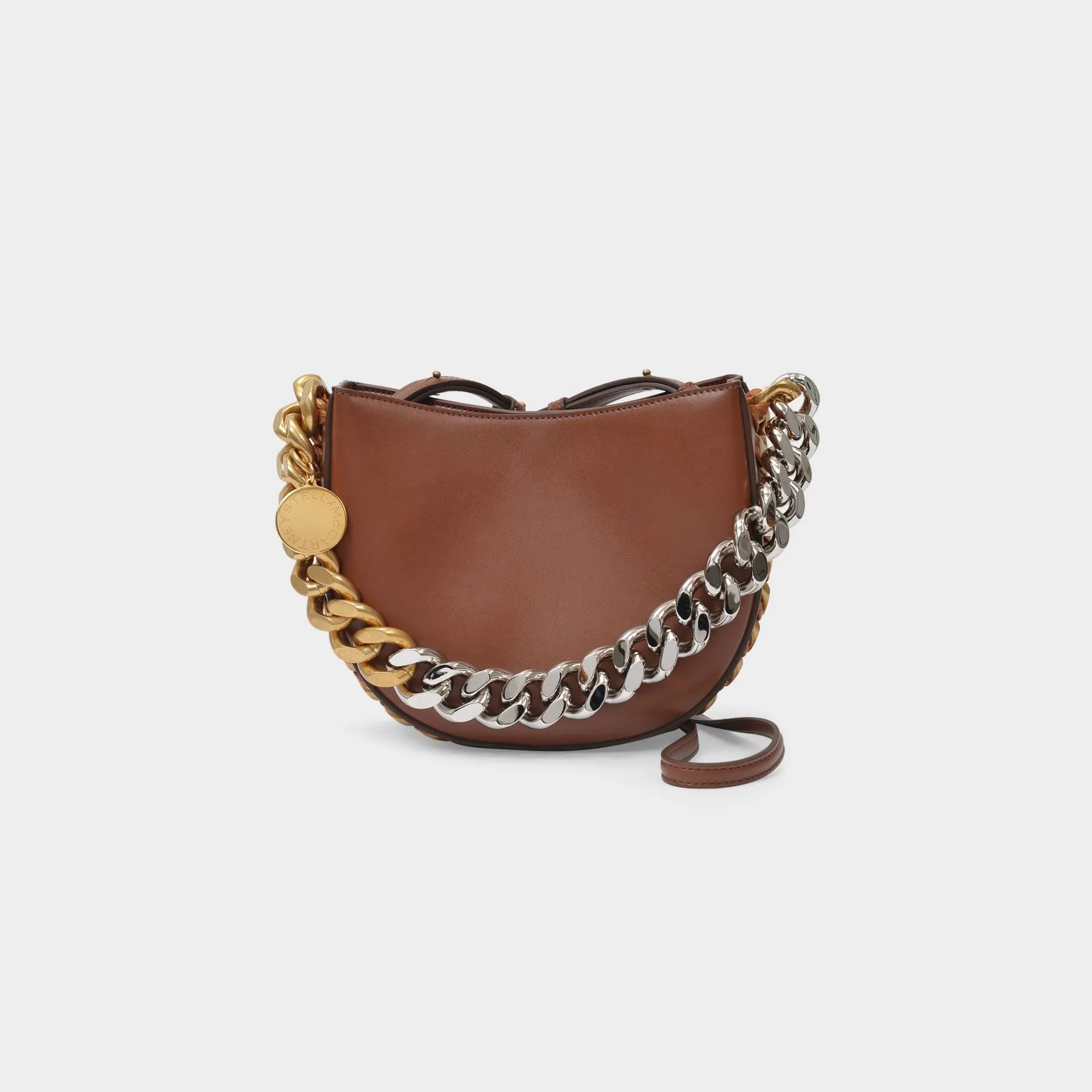 Stella McCartney  Small Shoulder Bag Chain Alter in Brown Synthetic Leather