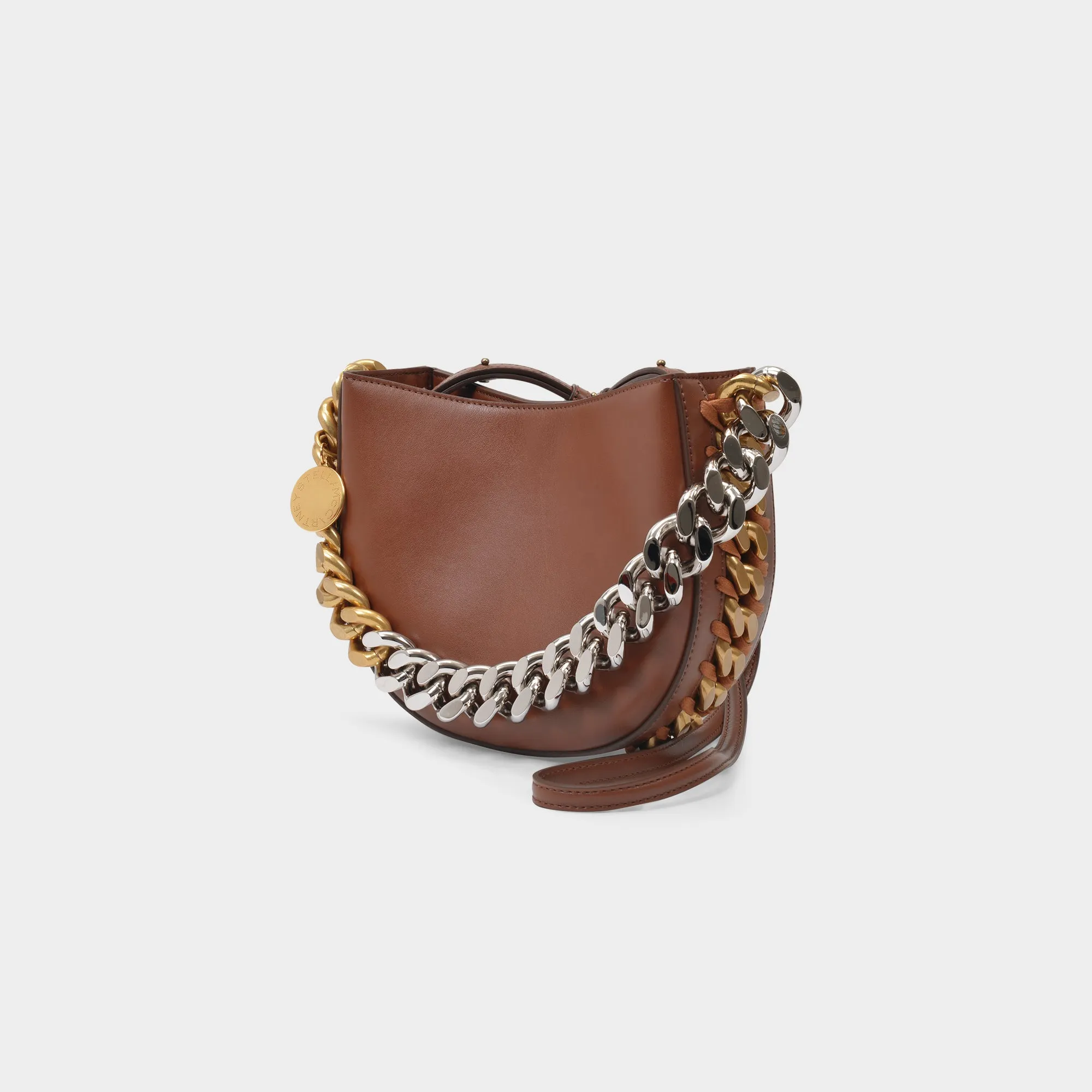 Stella McCartney  Small Shoulder Bag Chain Alter in Brown Synthetic Leather