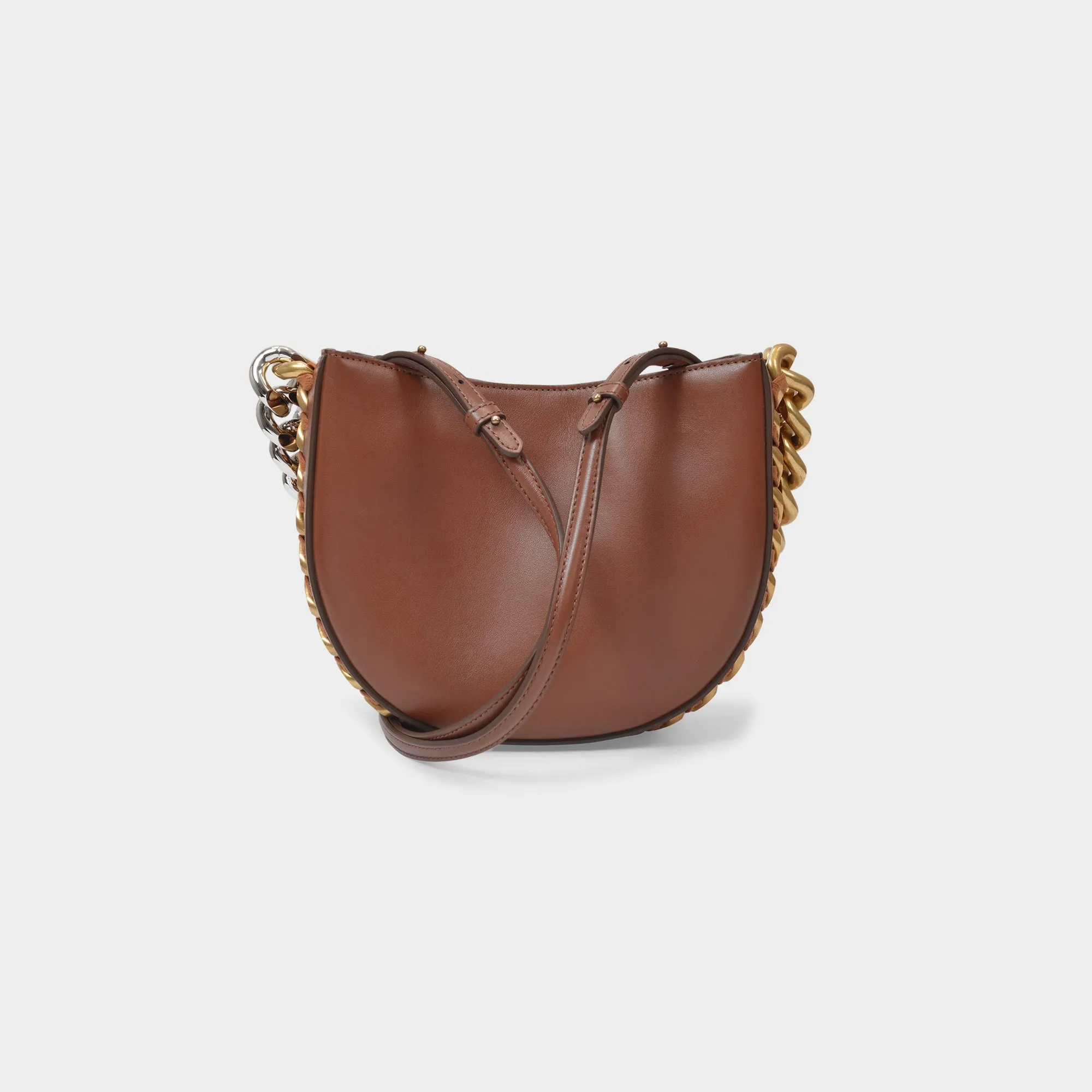 Stella McCartney  Small Shoulder Bag Chain Alter in Brown Synthetic Leather