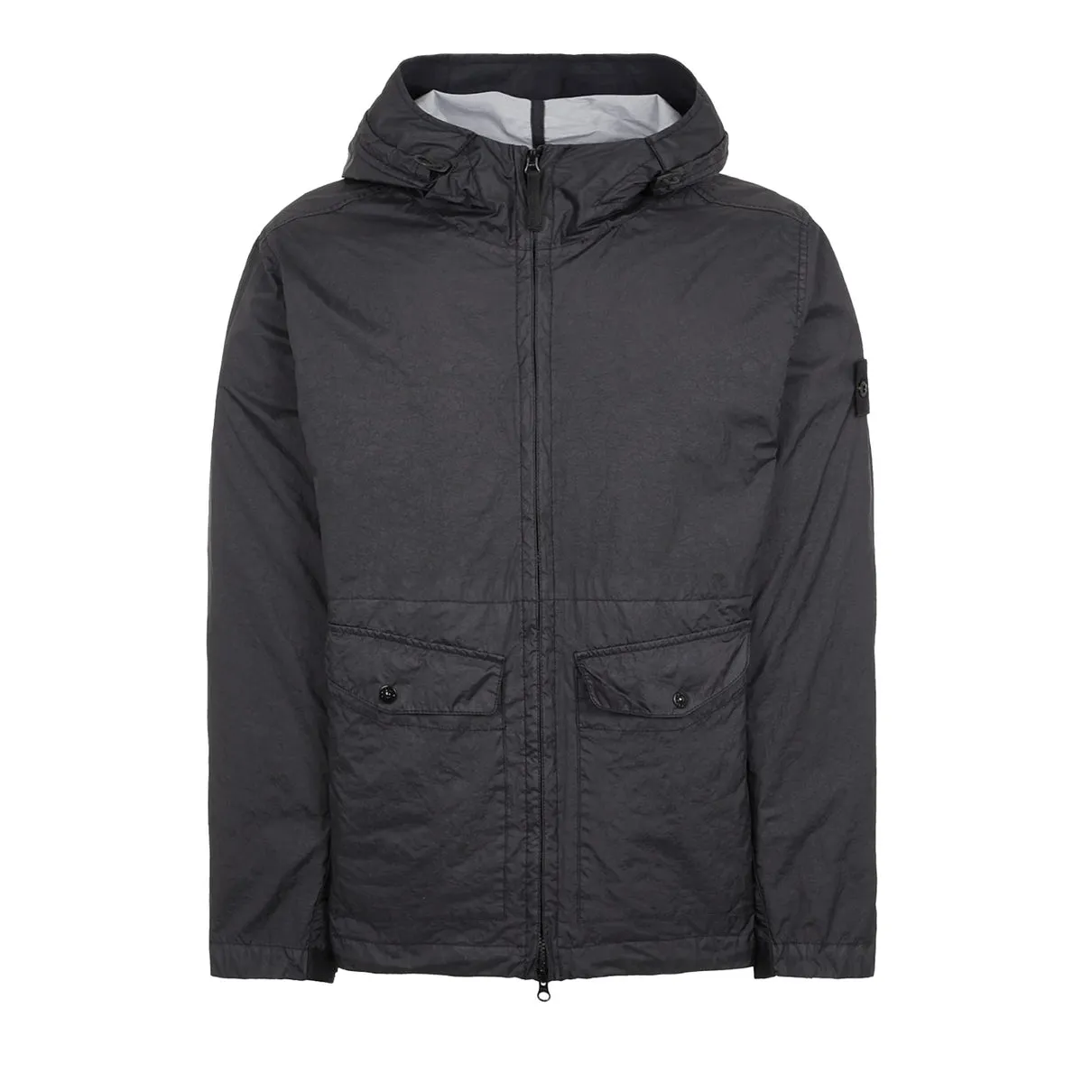 Stone Island Membrana 3L TC Hooded Jacket in Black