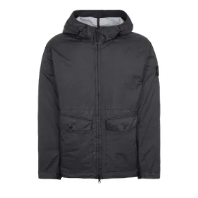 Stone Island Membrana 3L TC Hooded Jacket in Black