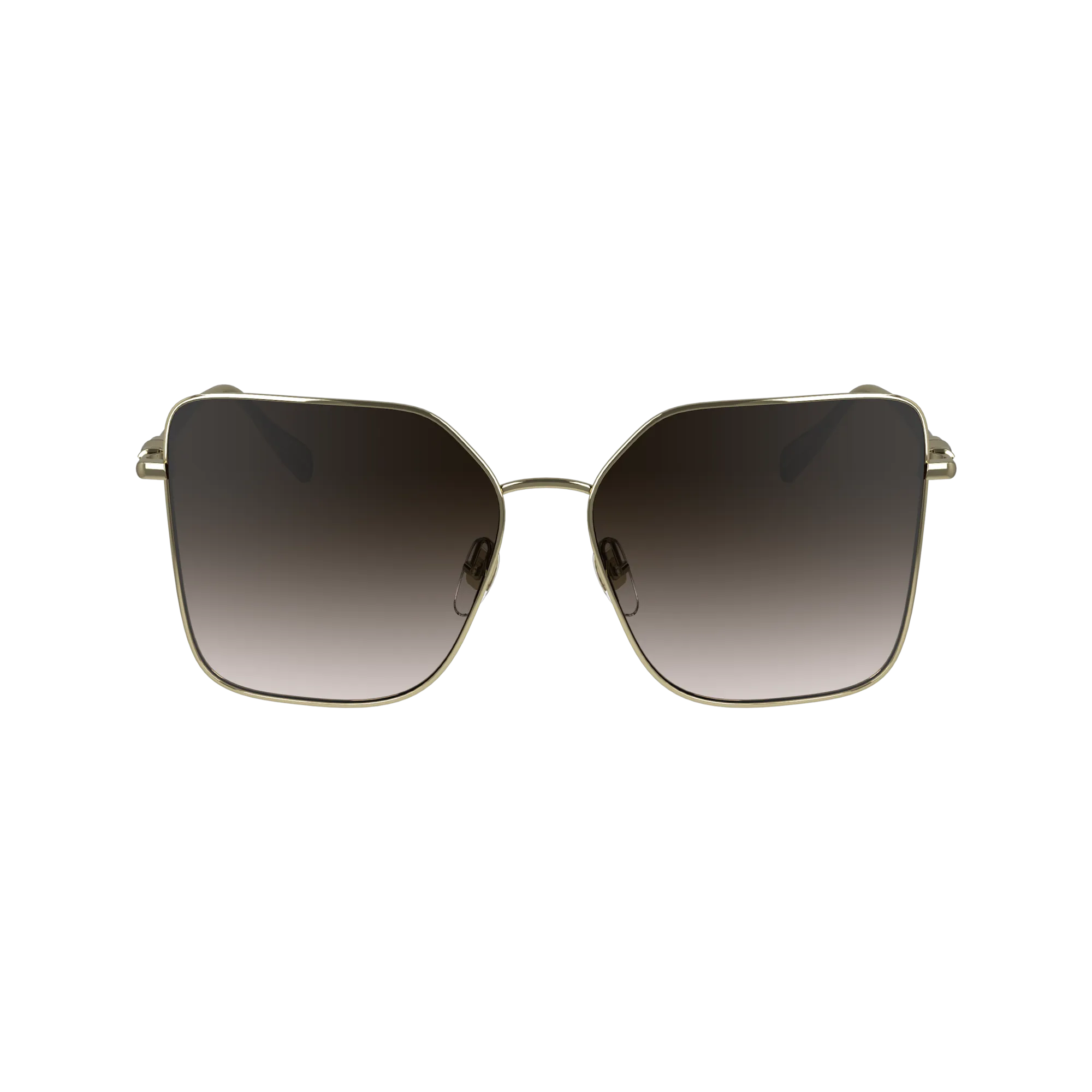 Sunglasses Gold/Brown - Metal