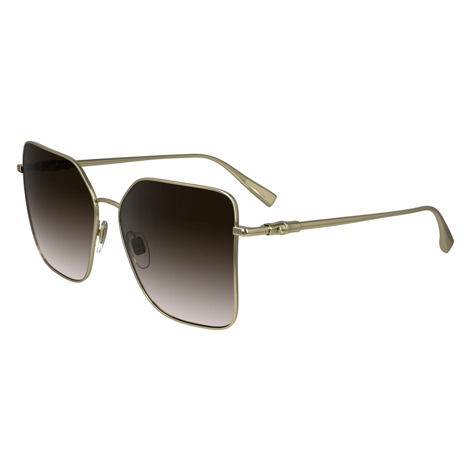 Sunglasses Gold/Brown - Metal