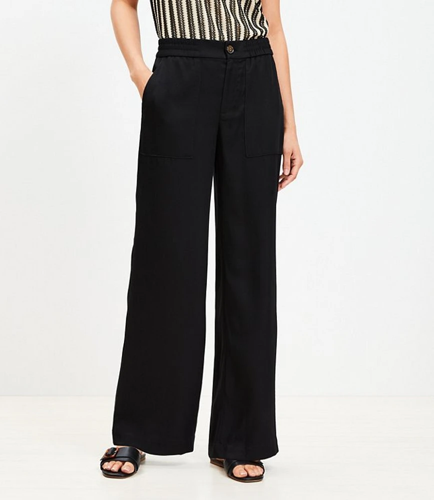 Tall Patch Pocket Wide Leg Pants Emory