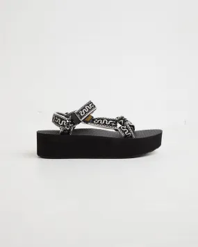 Teva Flatform Universal Bandana Sandals in Black