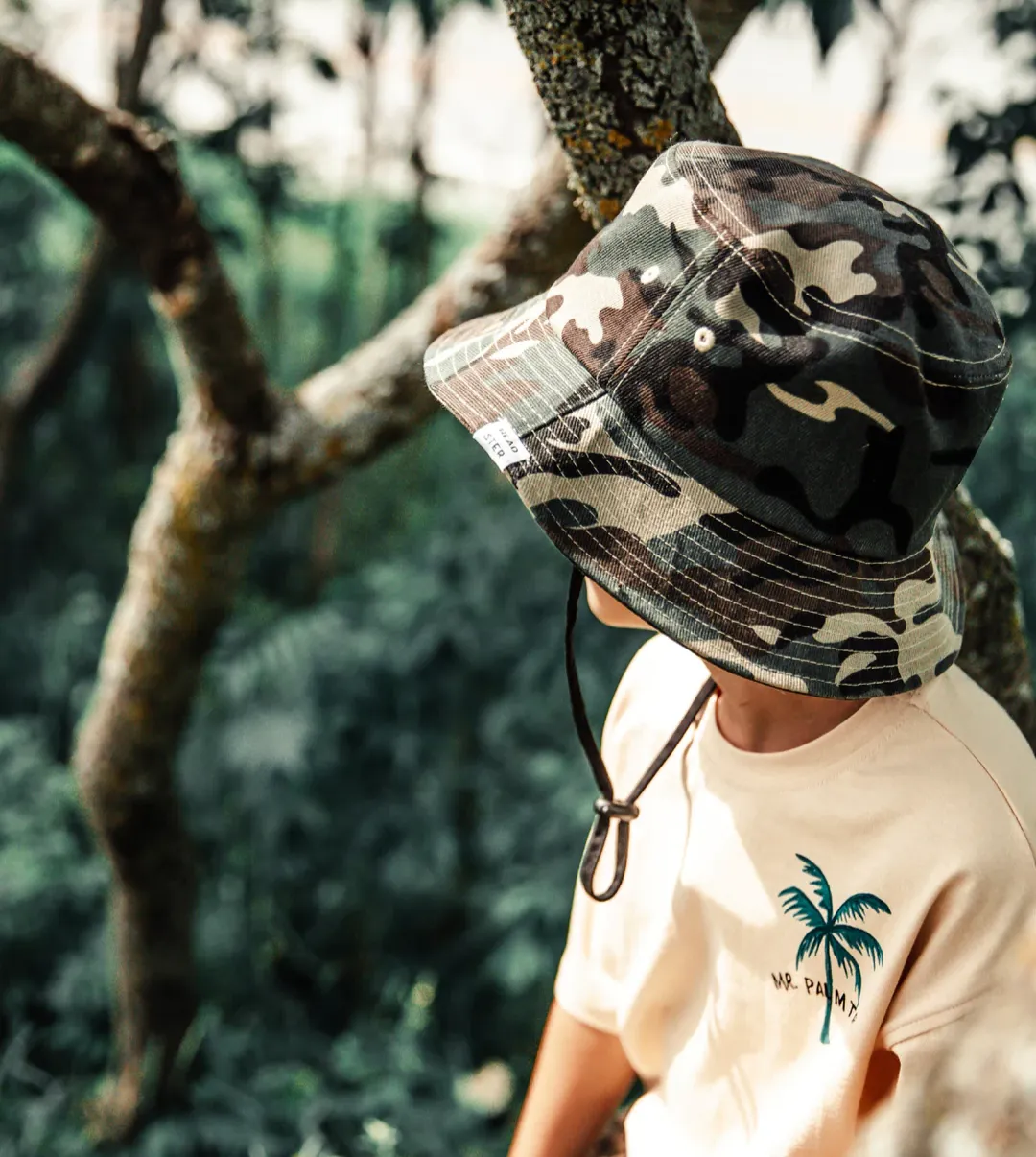 The Camo Bucket Hat - Green - BABY