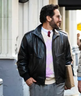 The Shrink Next Door Paul Rudd Leather Jacket