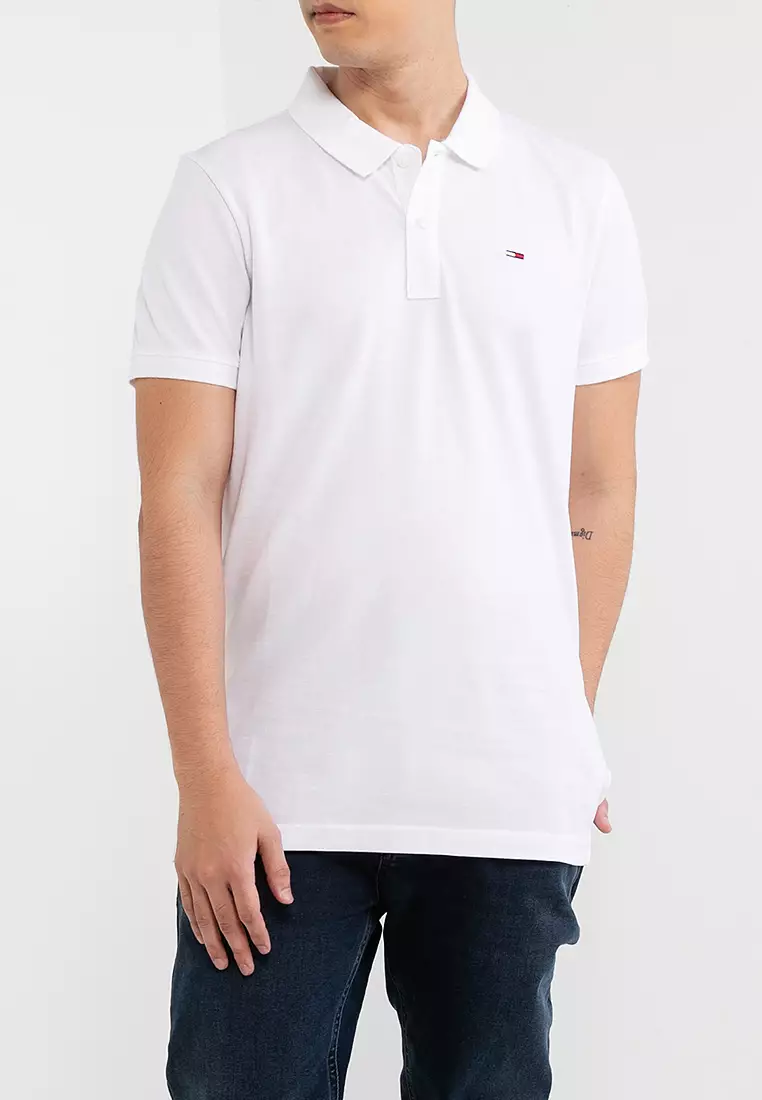 Tommy Hilfiger Slim Placket Polo Shirt - Tommy Jeans