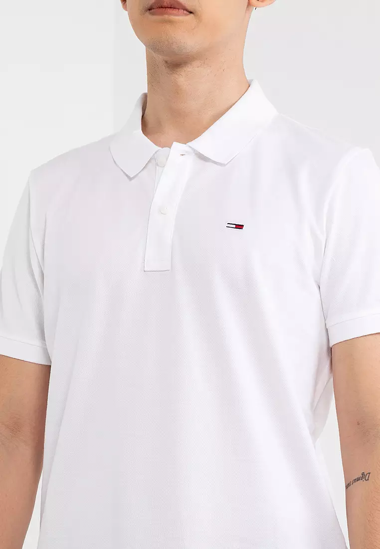 Tommy Hilfiger Slim Placket Polo Shirt - Tommy Jeans