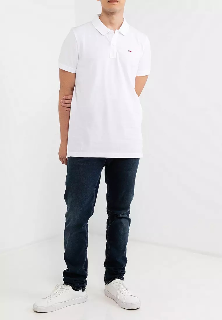 Tommy Hilfiger Slim Placket Polo Shirt - Tommy Jeans