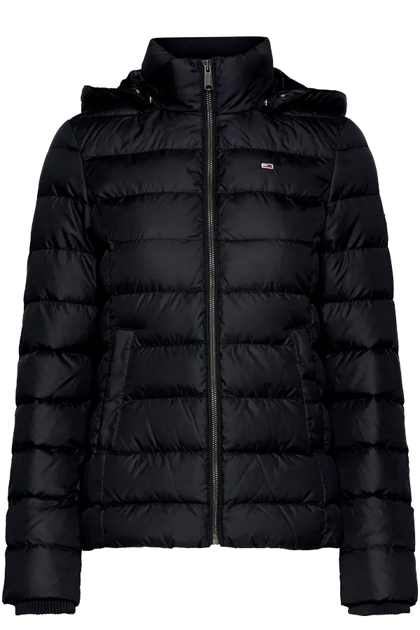 Tommy Hilfiger Women Hooded Down Jacket Black