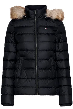 Tommy Hilfiger Women Hooded Down Jacket Black