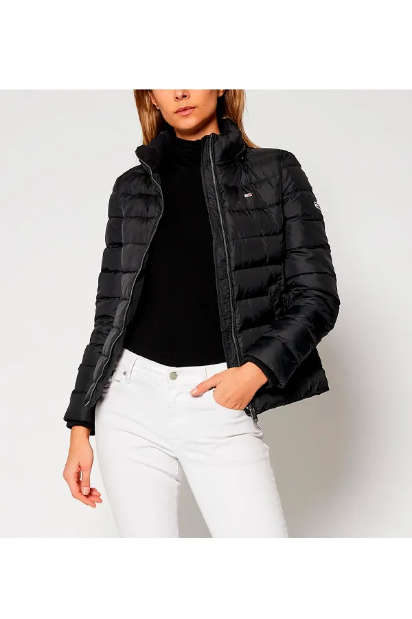 Tommy Hilfiger Women Hooded Down Jacket Black