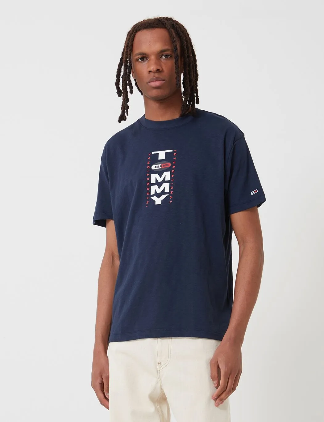 Tommy Jeans Vertical Back Logo T-Shirt - Twilight Navy