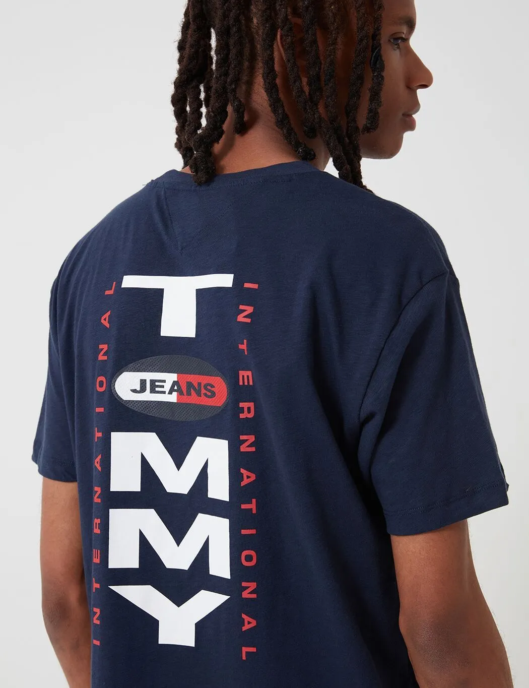 Tommy Jeans Vertical Back Logo T-Shirt - Twilight Navy