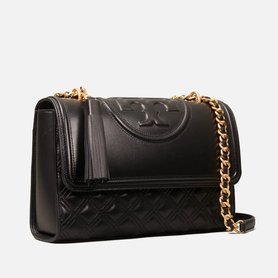 Tory Burch Women's Fleming Convertible Shoulder Bag - Black | Coggles