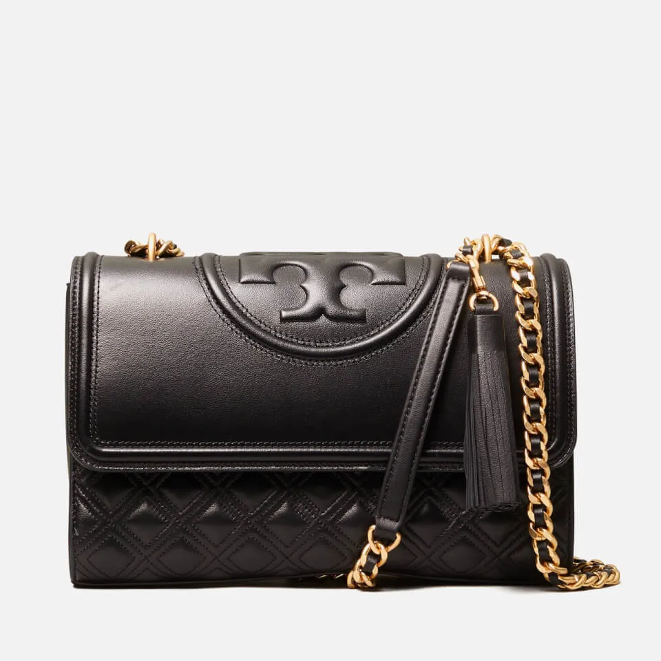 Tory Burch Women's Fleming Convertible Shoulder Bag - Black | Coggles