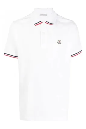 Tri Tip Collar Polo White