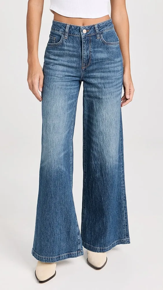 Triarchy   Ms. Fonda High Rise Wide Leg Jeans 