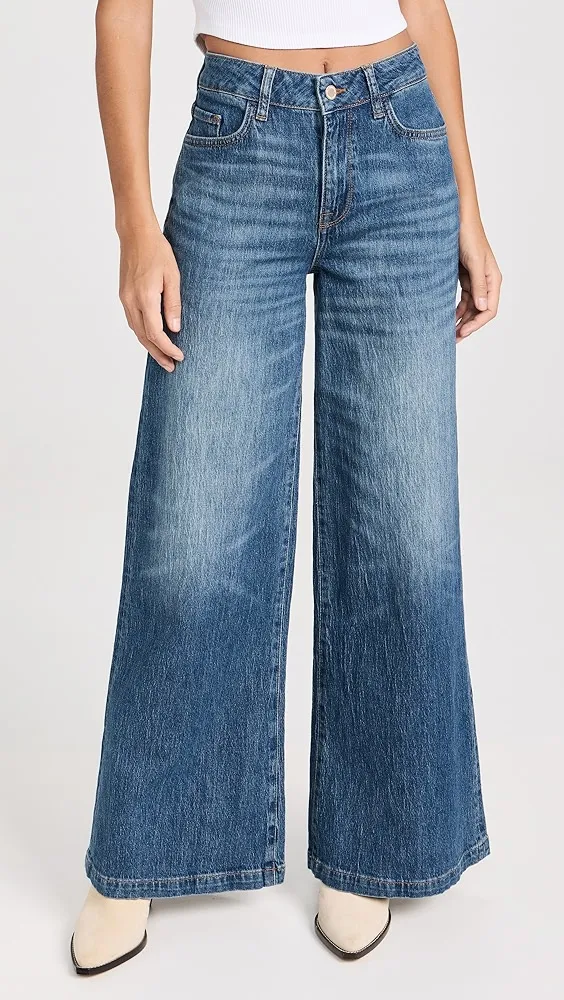 Triarchy   Ms. Fonda High Rise Wide Leg Jeans 