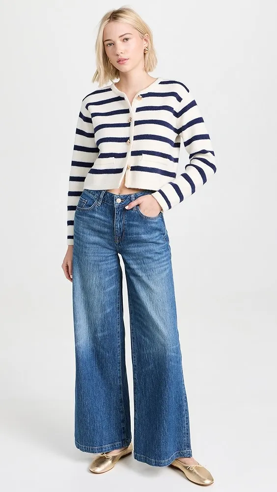 Triarchy   Ms. Fonda High Rise Wide Leg Jeans 