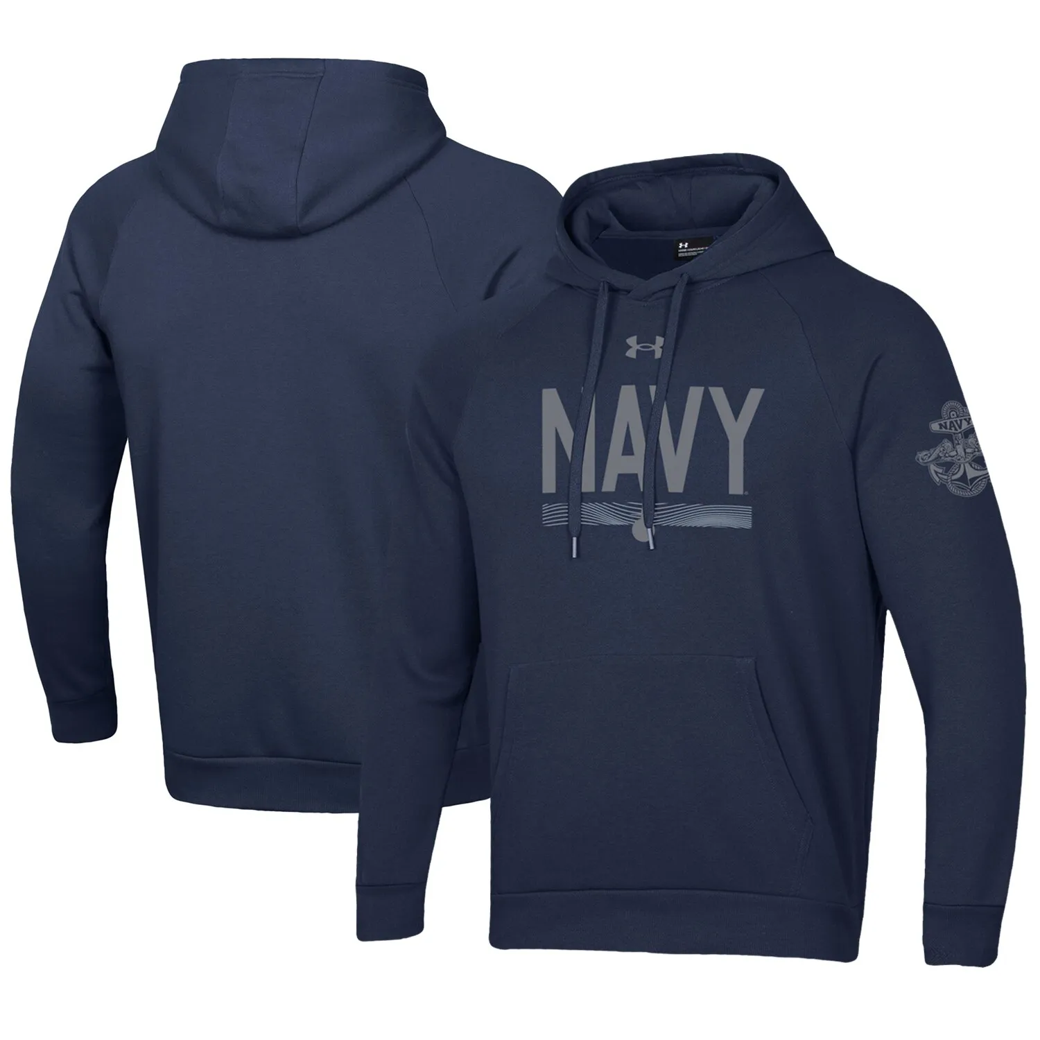 Under Armour  Navy Midshipmen Navy Silent Service All Day Pullover Hoodie